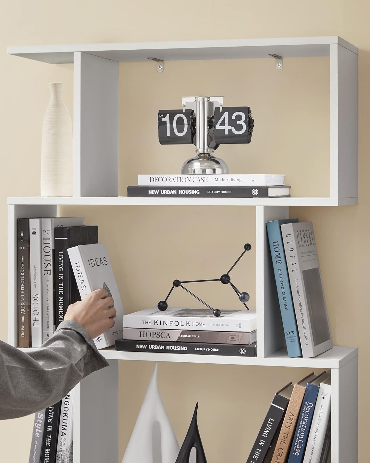 VASAGLE Bookshelf LBC61WT