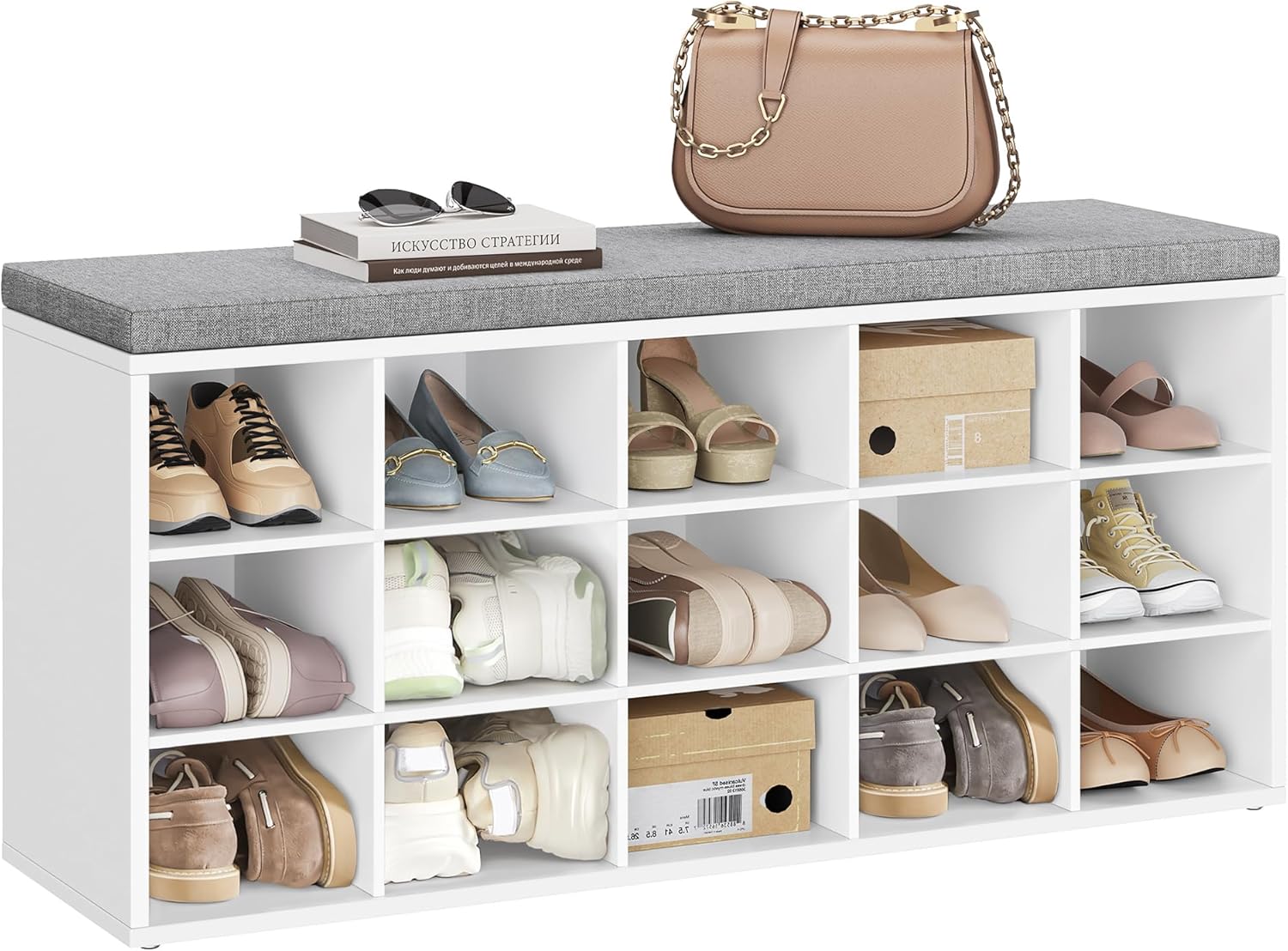 VASAGLE Shoe Bench LHS15WT