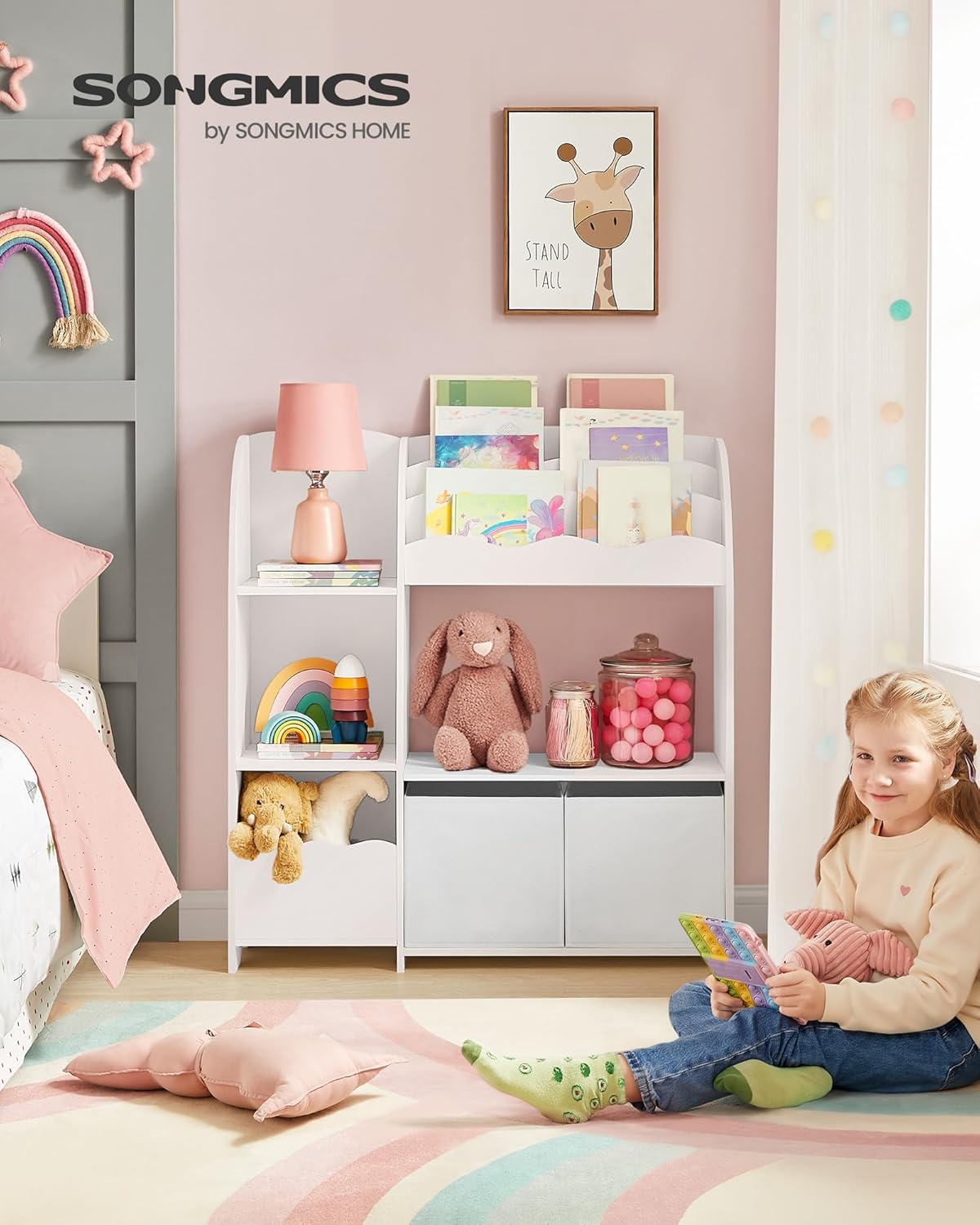 SONGMICS Kids Storage Shelf GKR042w01