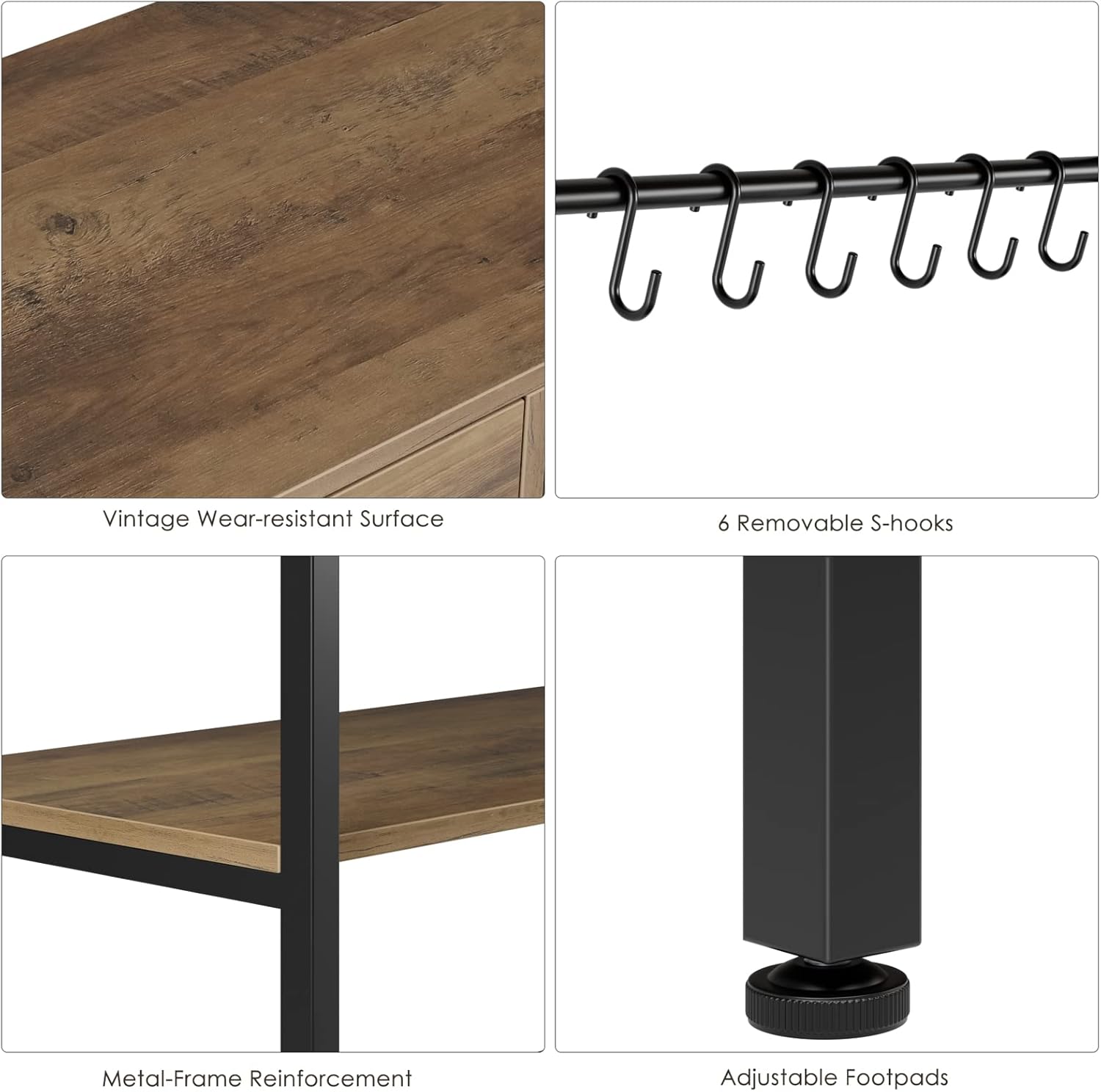 Kitchen Rack with 5 Shelves