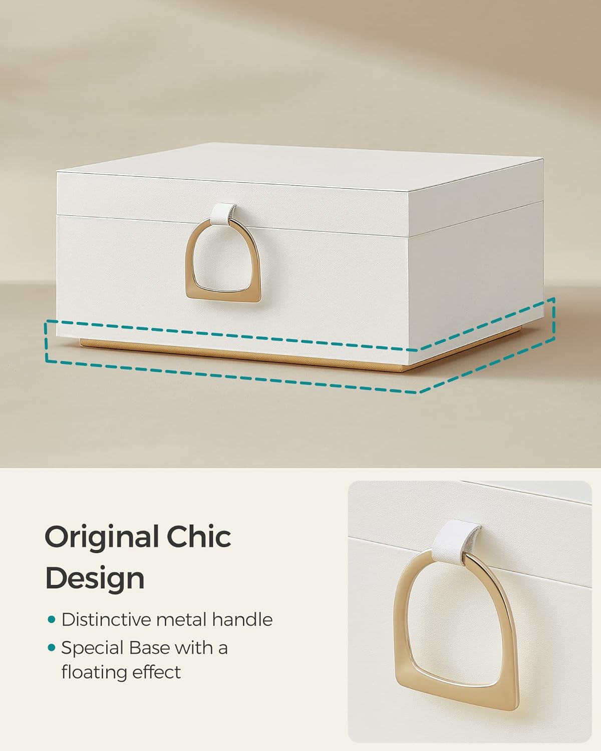 SONGMICS Jewellery Box JBC165w01