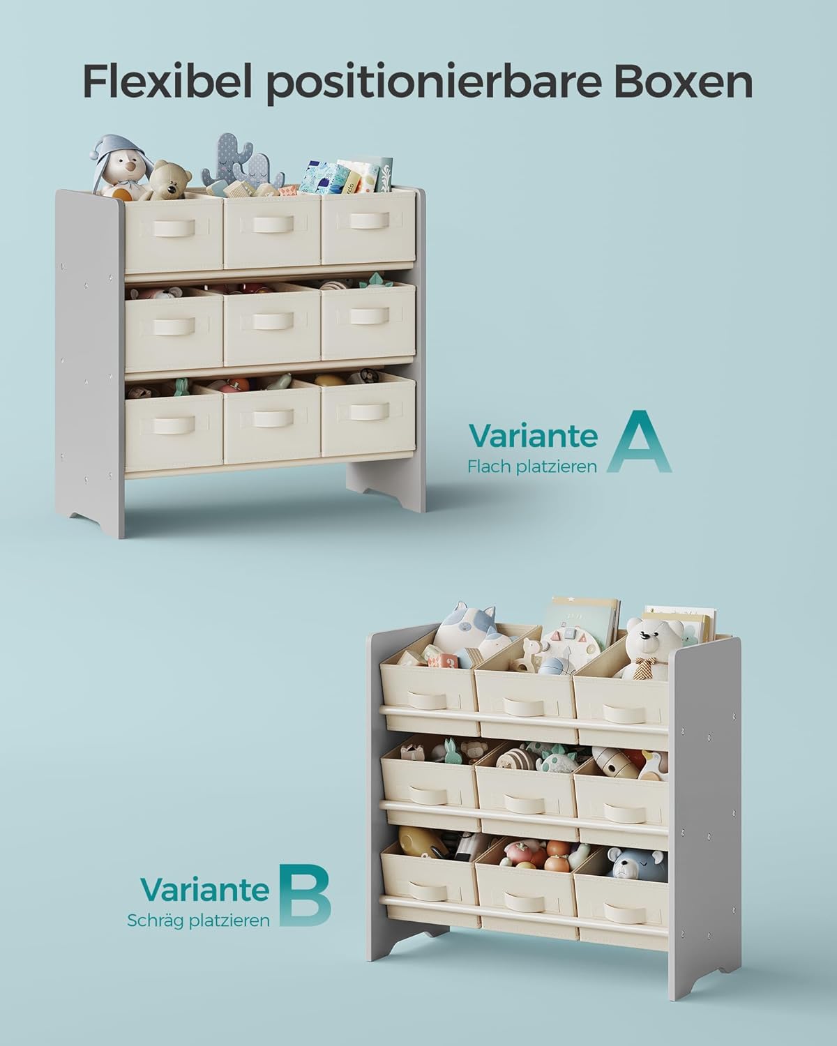 SONGMICS Children's Shelf GKR033G10