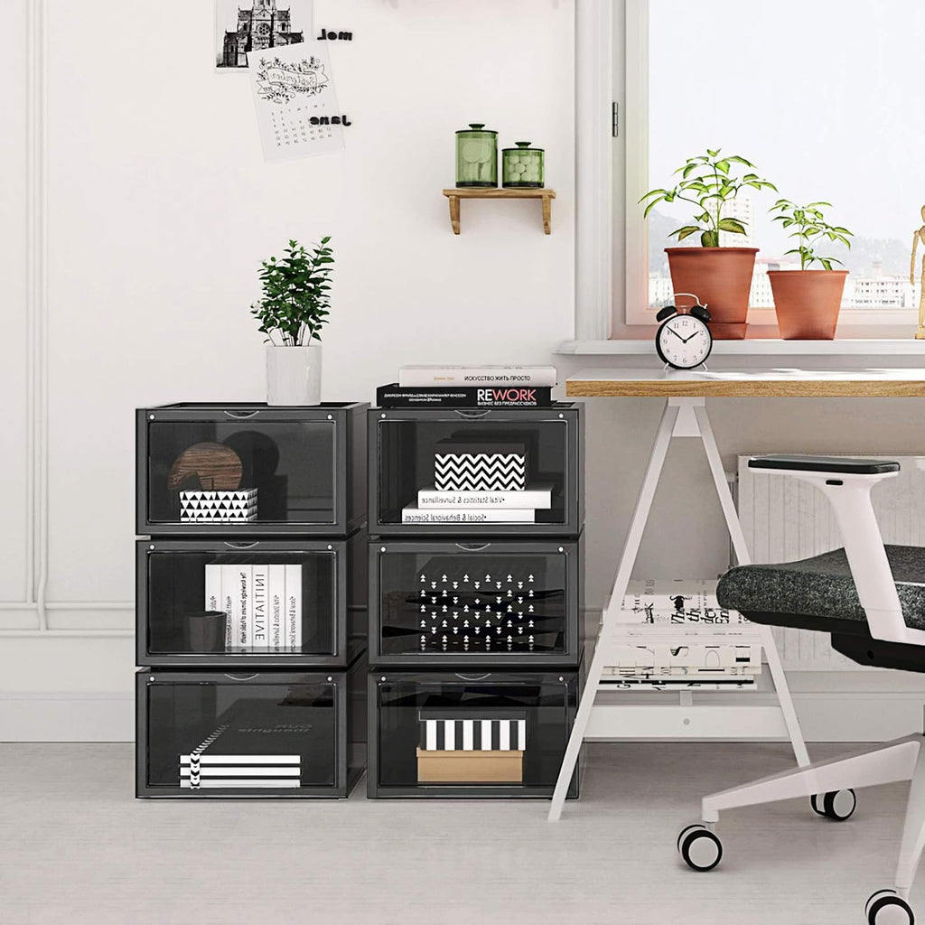 SONGMICS Set of 6 Shoe Boxes LSP06CB