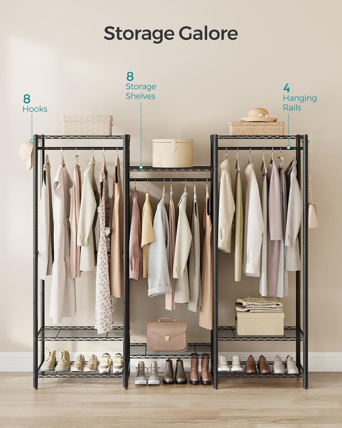 SONGMICS Clothes Rack LGR431B01