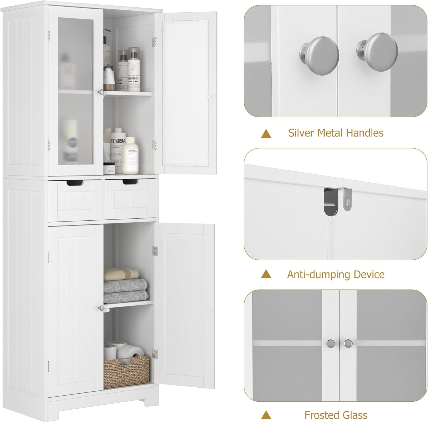 Cabinet with 4 Doors and 2 Drawers