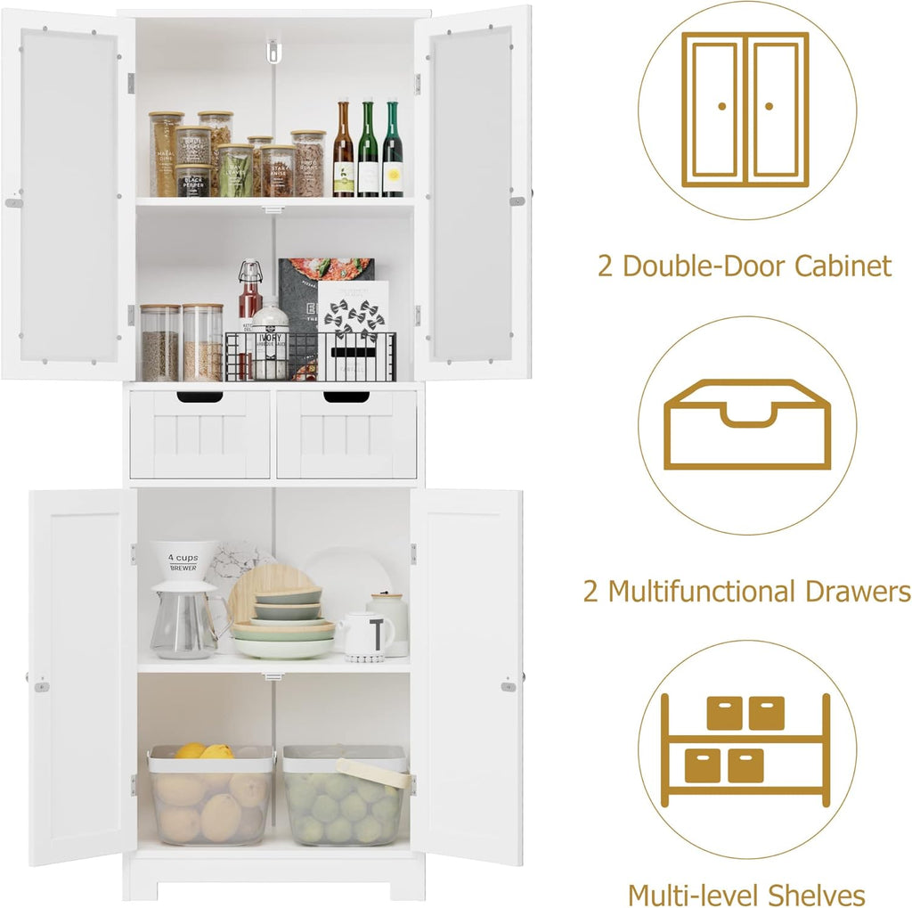 Cabinet with 4 Doors and 2 Drawers