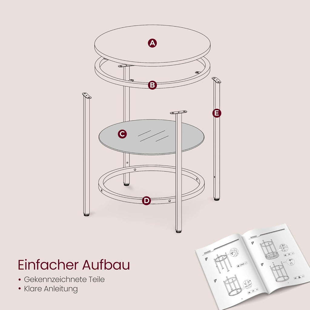 VASAGLE Side Table LET285A59