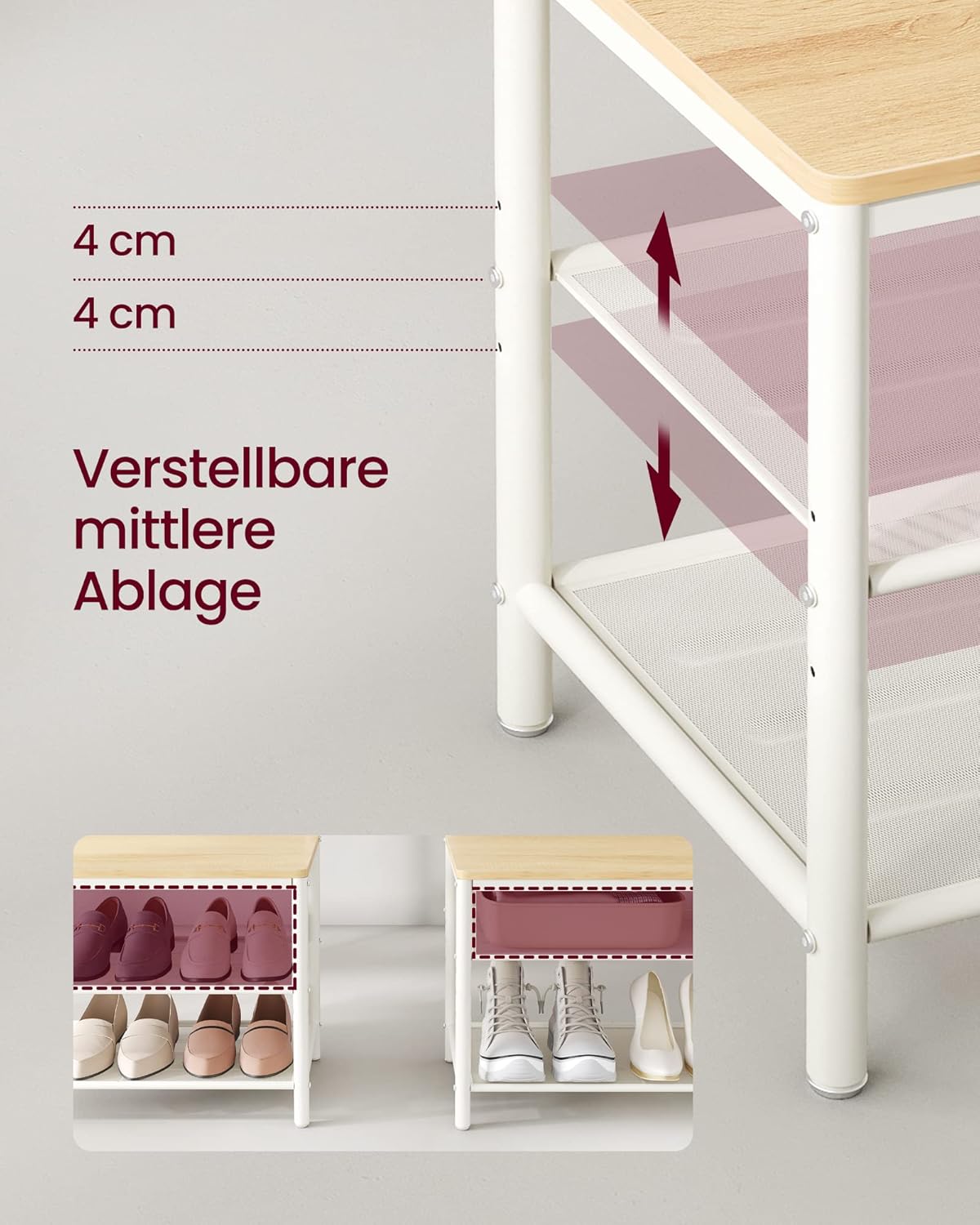 VASAGLE Coat Rack HSR415W09