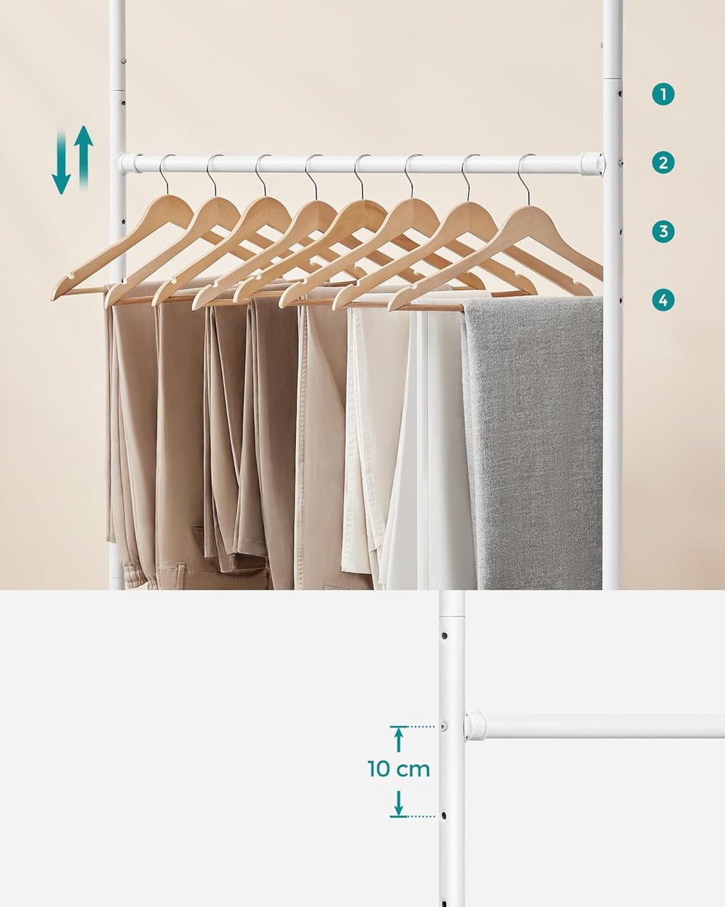SONGMICS Clothes Rack HSR062W01V1