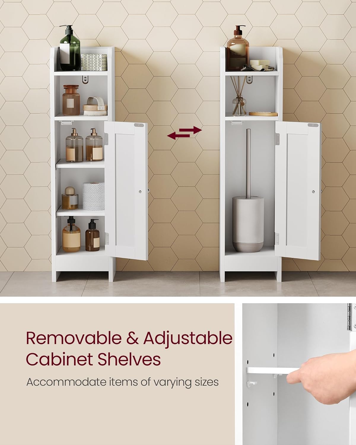 VASAGLE Corner Floor Cabinet BBC310W01