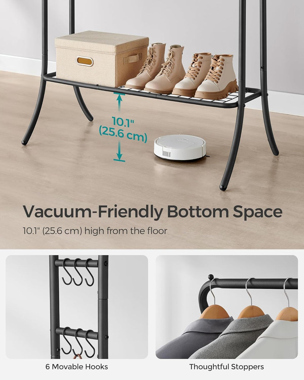 SONGMICS Clothes Rail HSR109B01