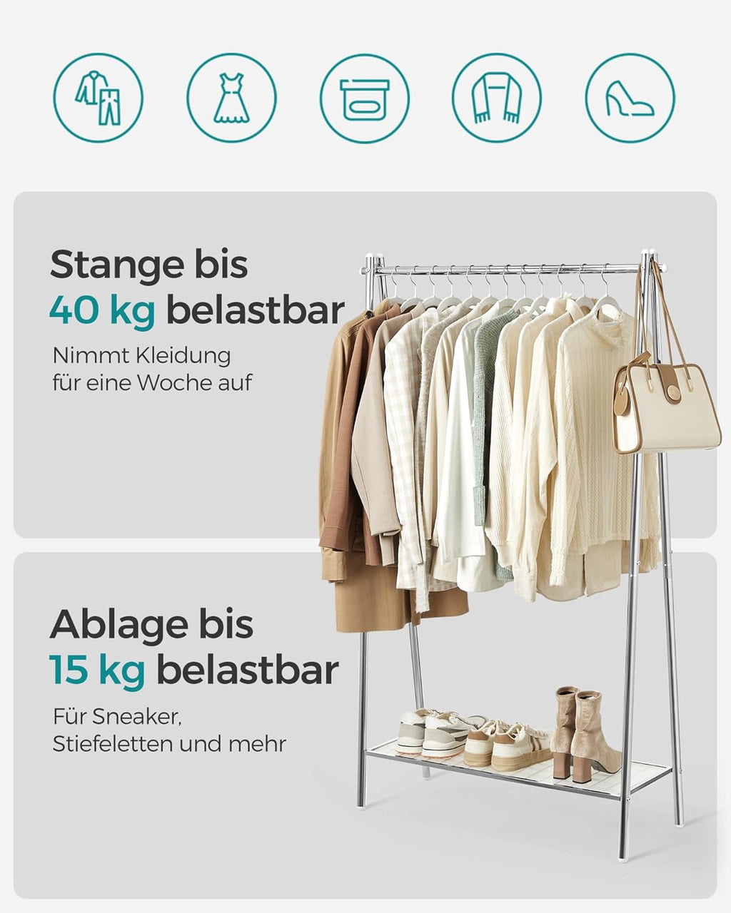 SONGMICS Clothes Rack HSR023E01