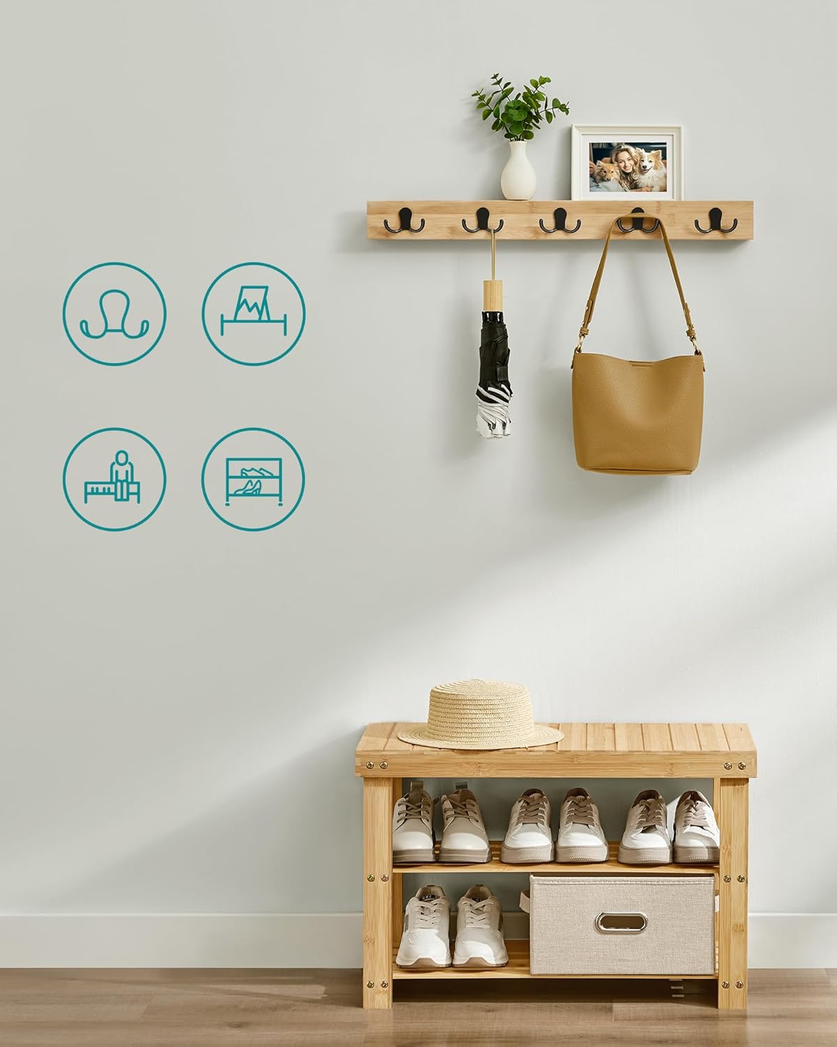 SONGMICS Coat Rack LCR004N01