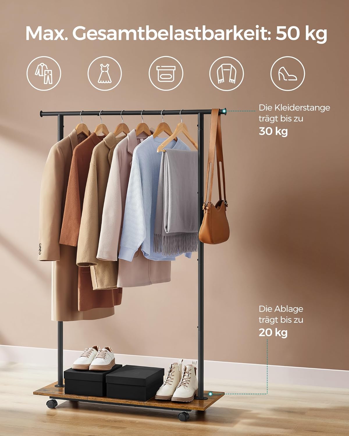 SONGMICS Clothes Rack HSR151B01