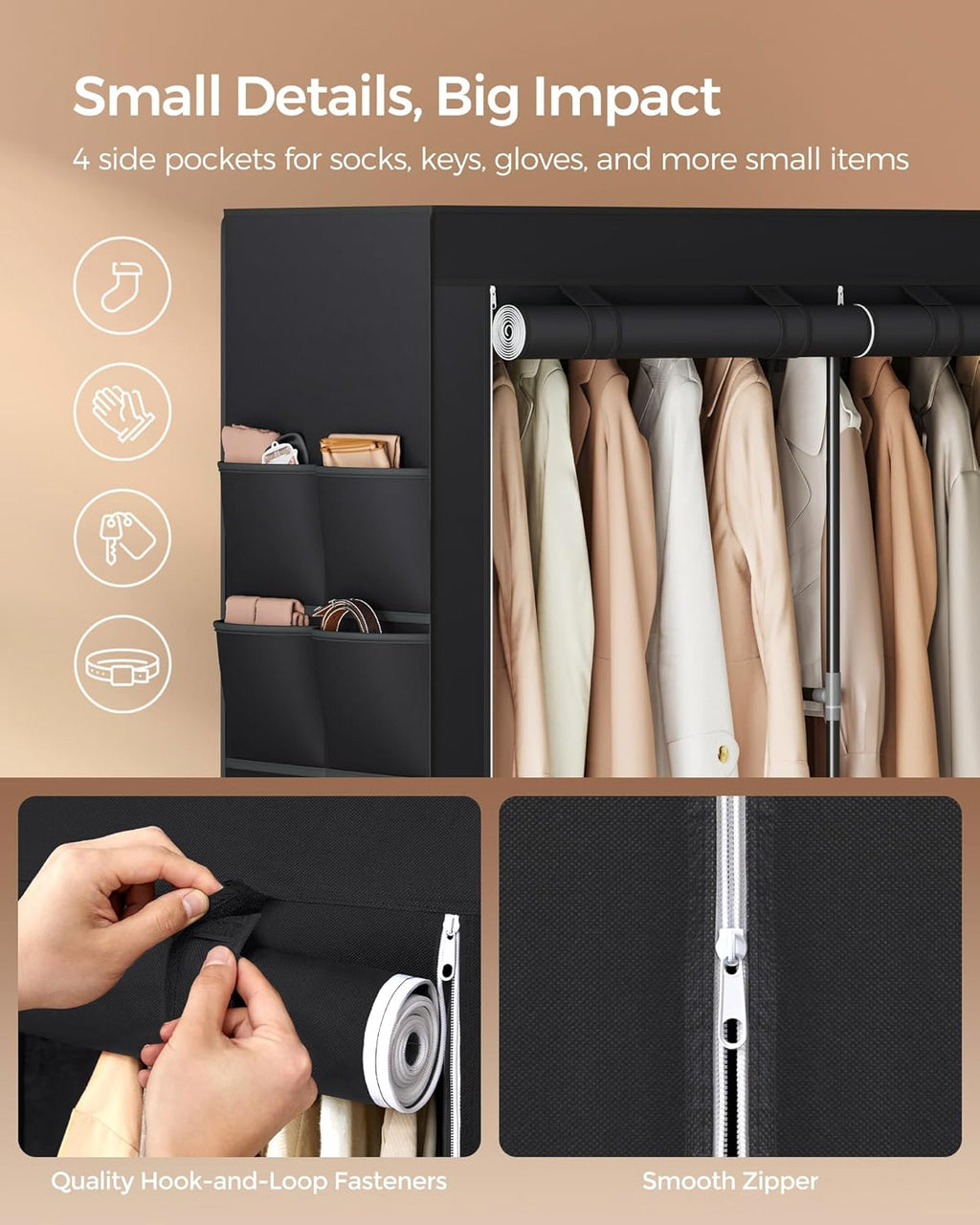 SONGMICS Clothes Wardrobe RYG008B02