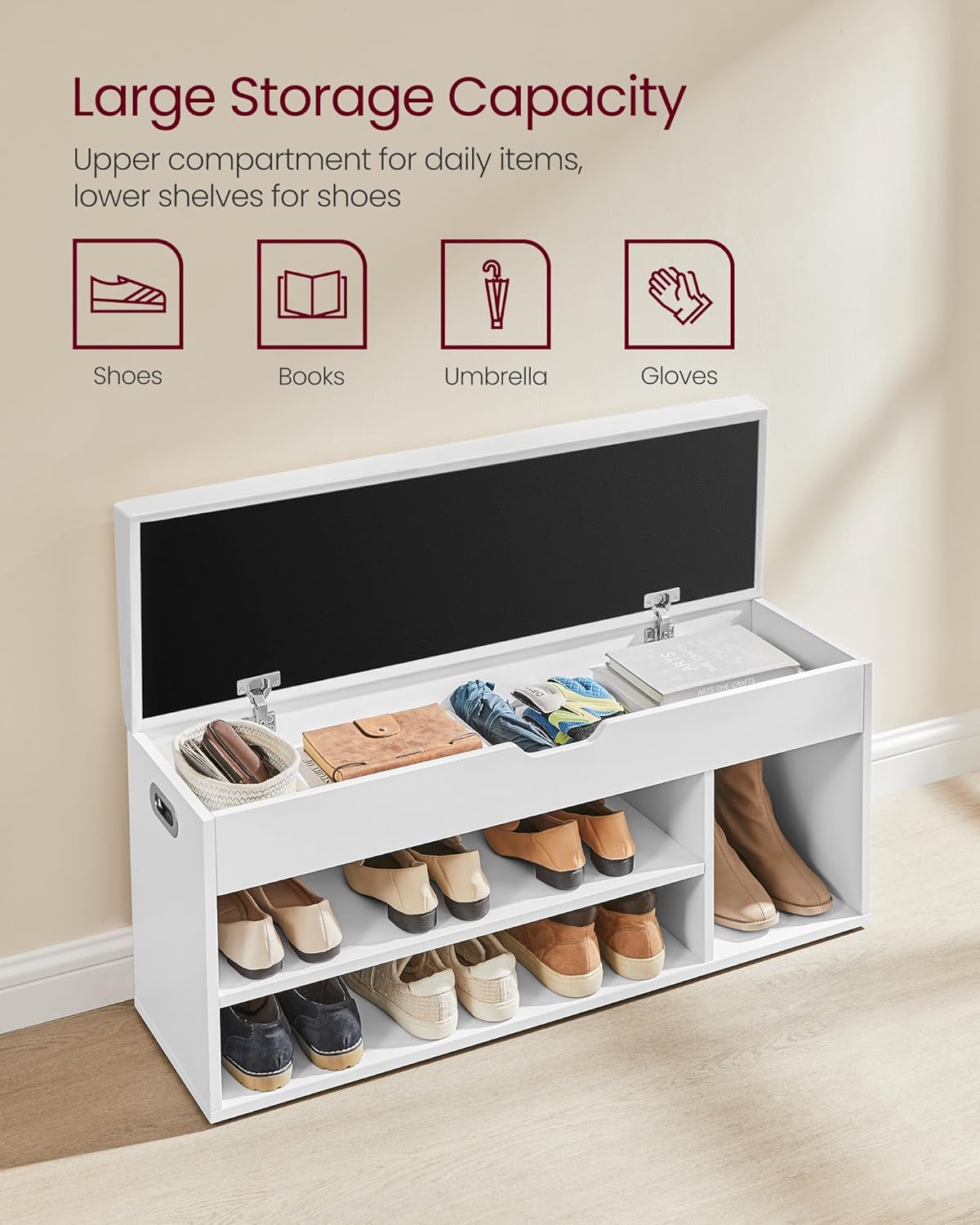 VASAGLE Shoe Bench LHS130W14