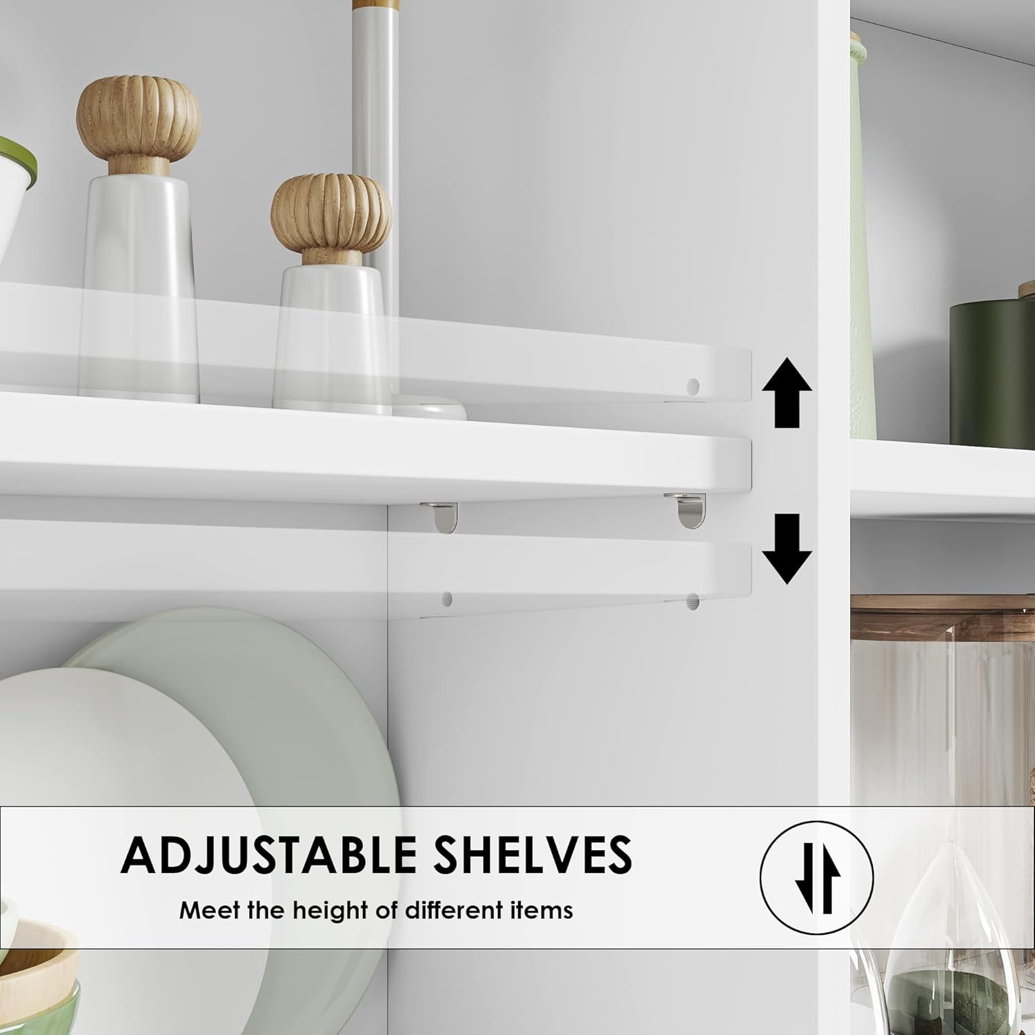 Storage Cabinet with Large Countertop