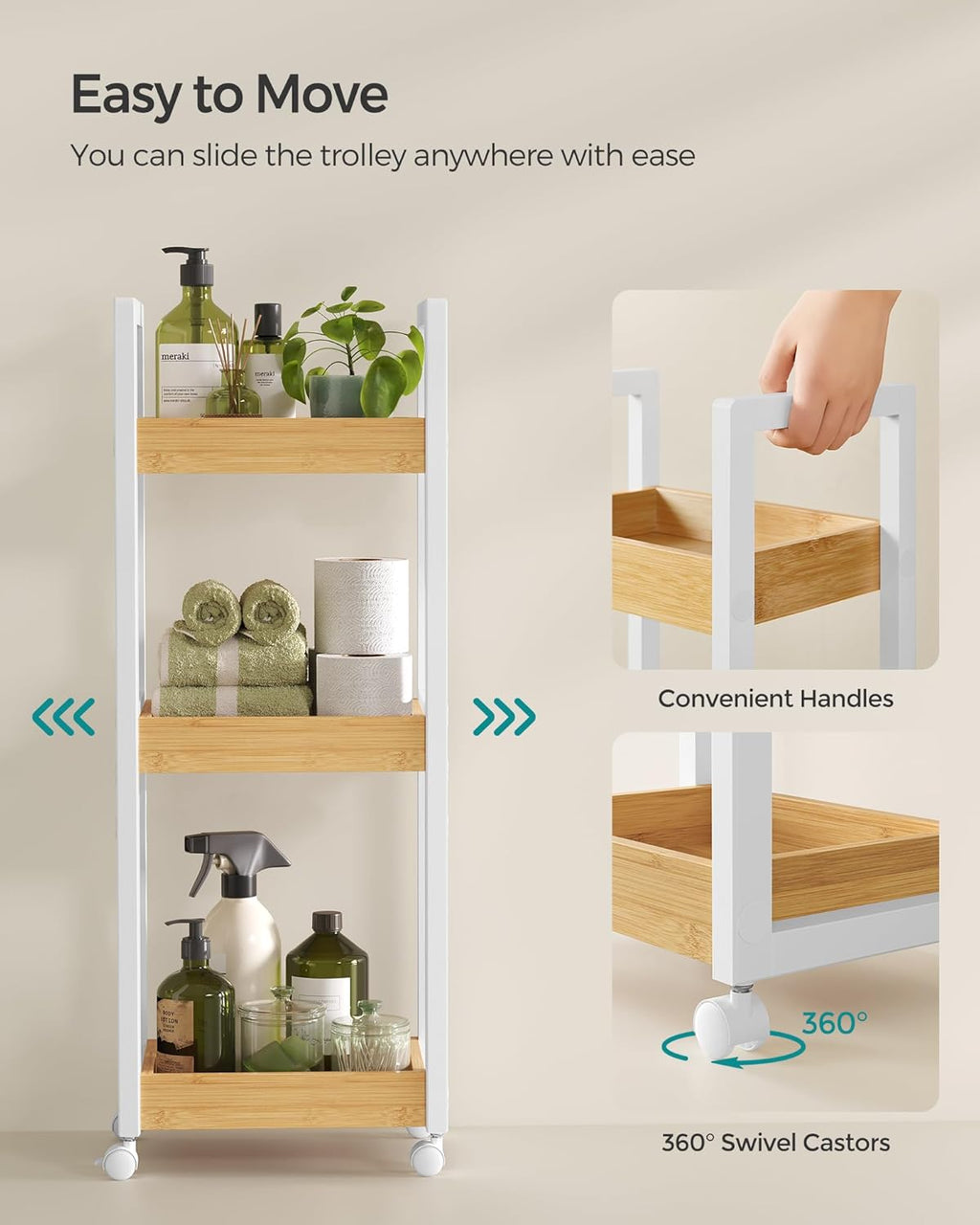 SONGMICS Small Shelf Storage Unit BCB083N02