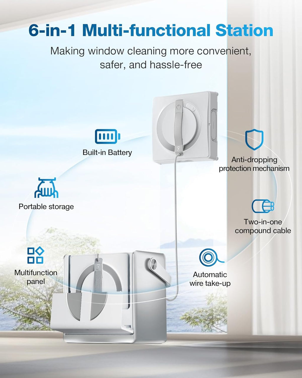 ECOVACS Winbot W2 Omni Portable Window Cleaning Robot