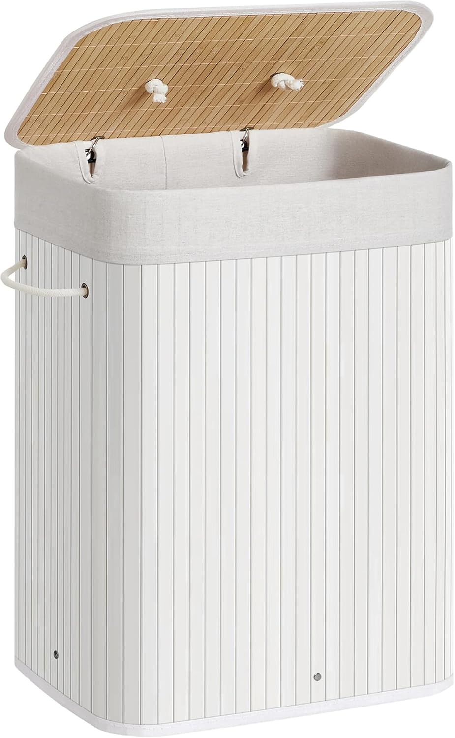 SONGMICS Laundry Basket with Lid LCB010W01
