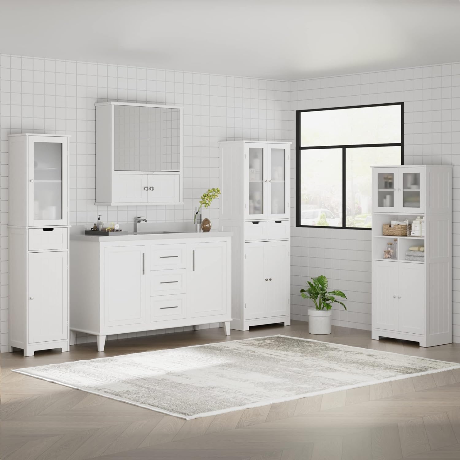 Cabinet with 4 Doors and 2 Drawers