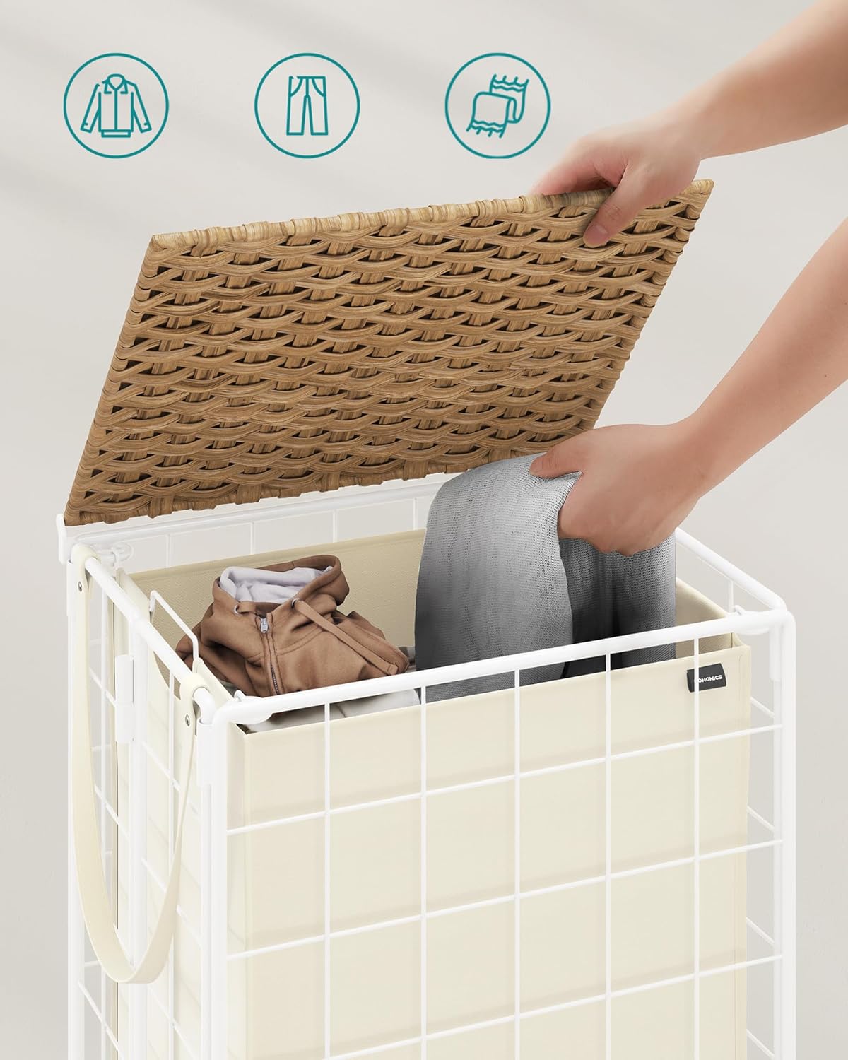 Songmics Laundry Basket LCB290N01