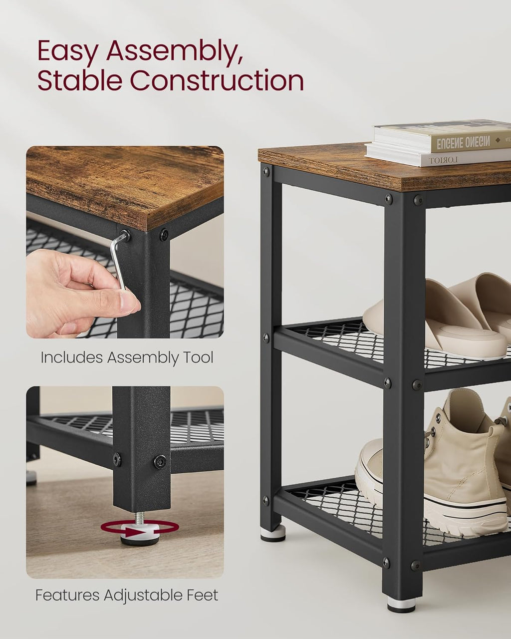 VASAGLE Shoe Bench LBS73X