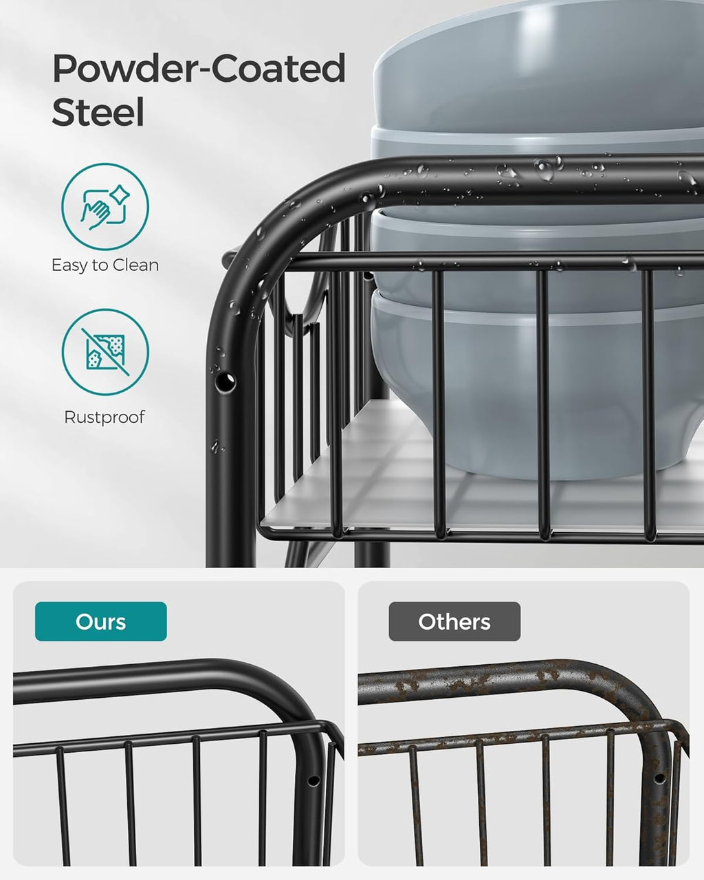 SONGMICS 2-Tier Pull Out Cabinet Organizer