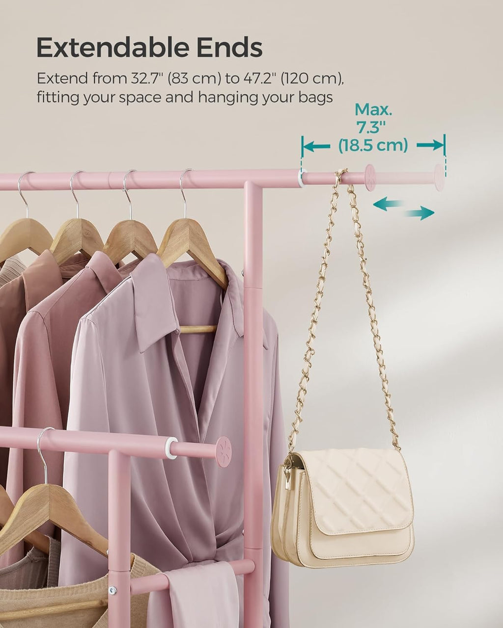 SONGMICS Clothes Rail HSR133R01