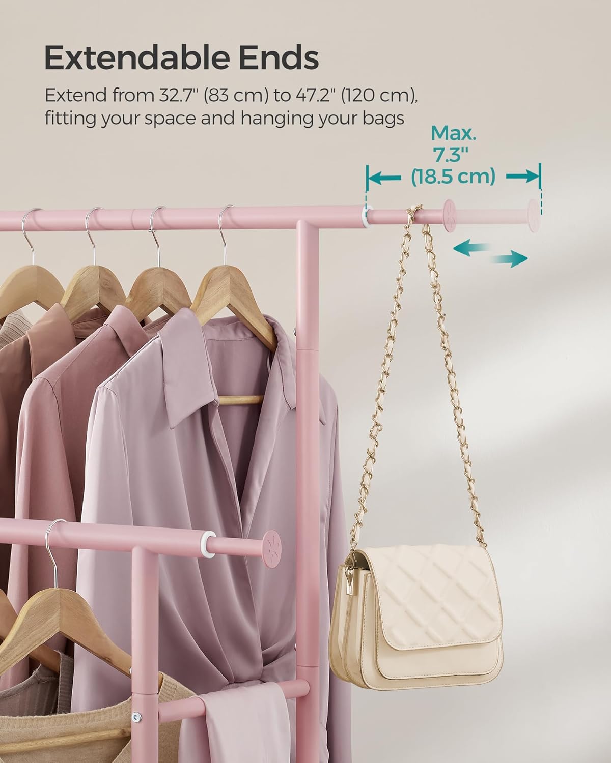 SONGMICS Clothes Rail HSR133R01