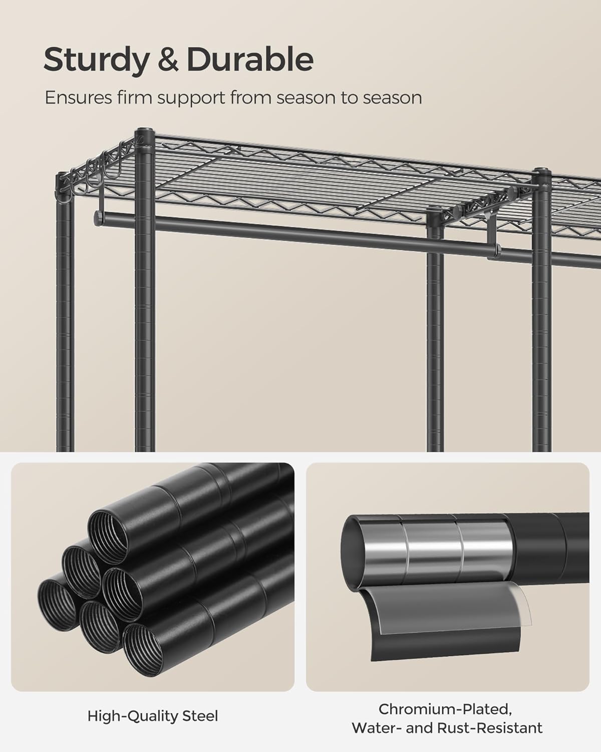 SONGMICS Clothes Rack LGR431B01