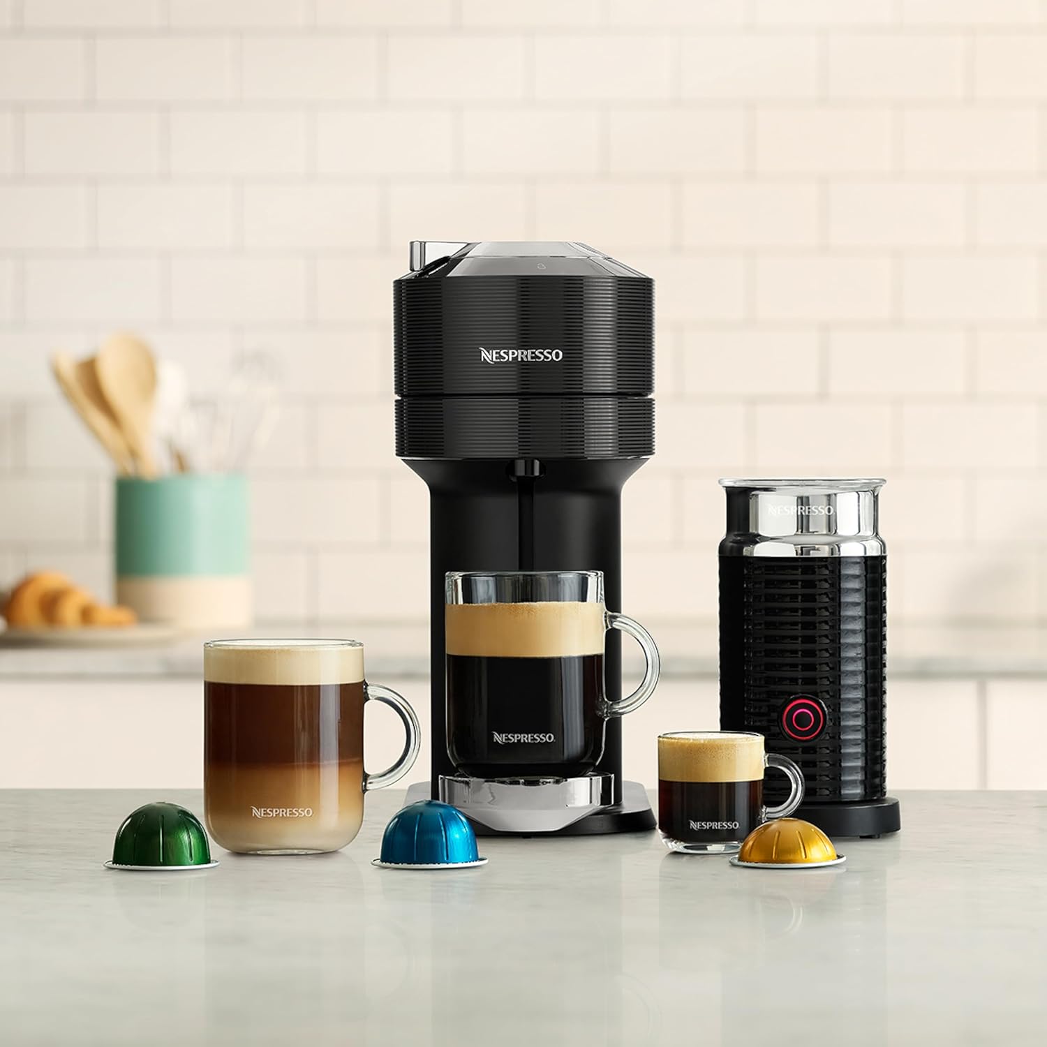 Nespresso Coffee and Espresso Maker with Aeroccino Milk Frother