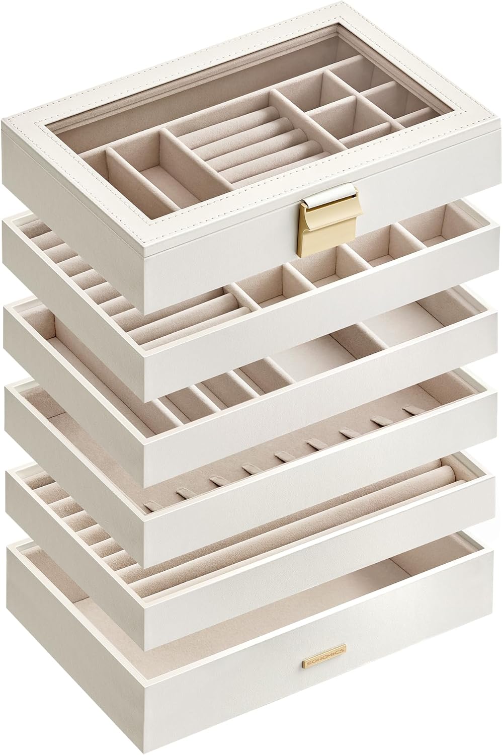 SONGMICS Jewellery Box JBC195W01