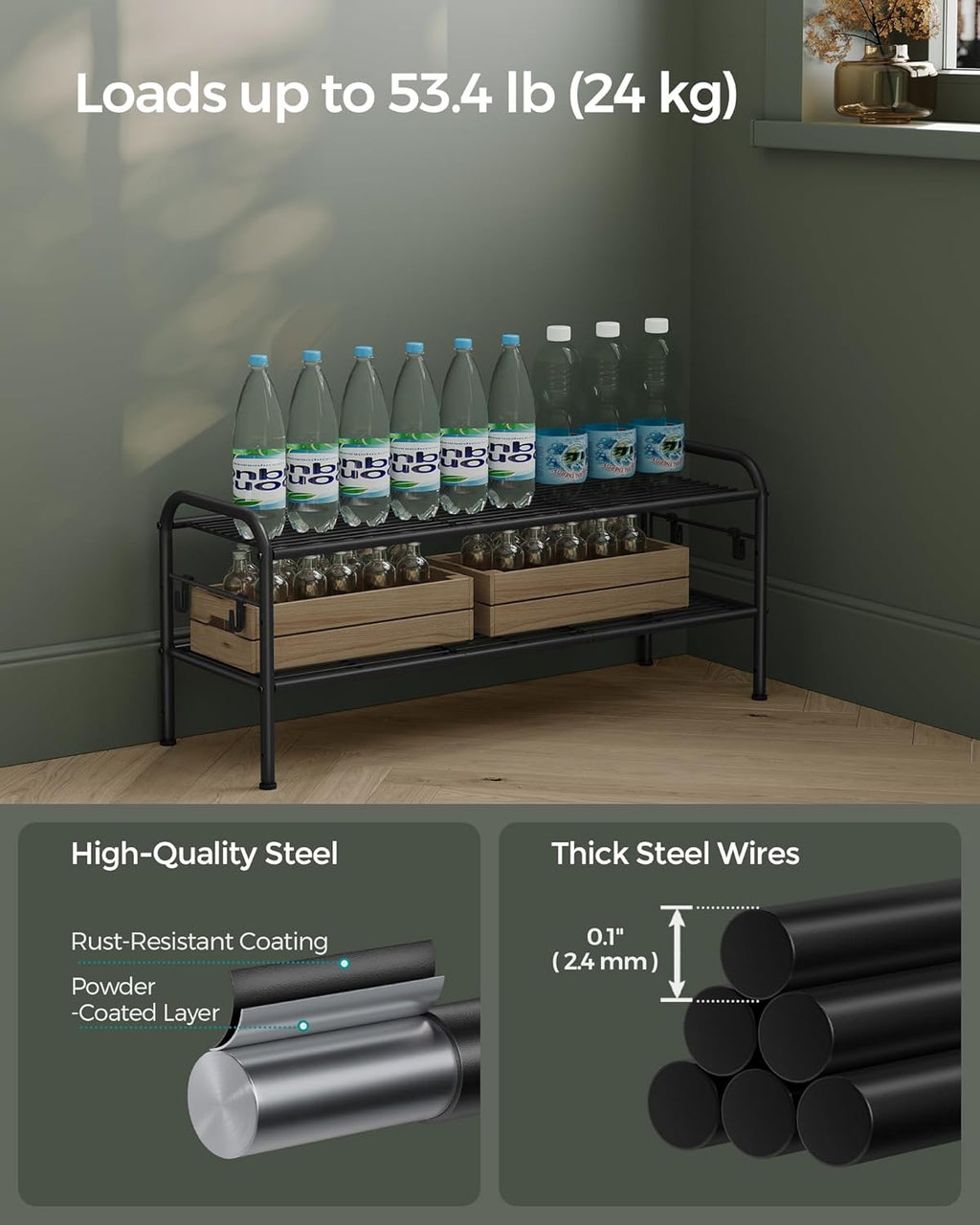 SONGMICS Shoe Rack LMR128B01