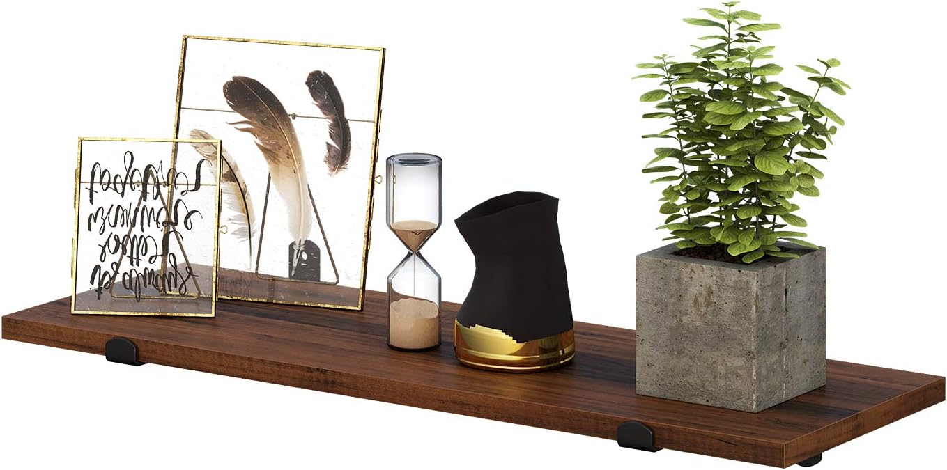 SONGMICS Set of 2 Floating Shelves LWS04NB