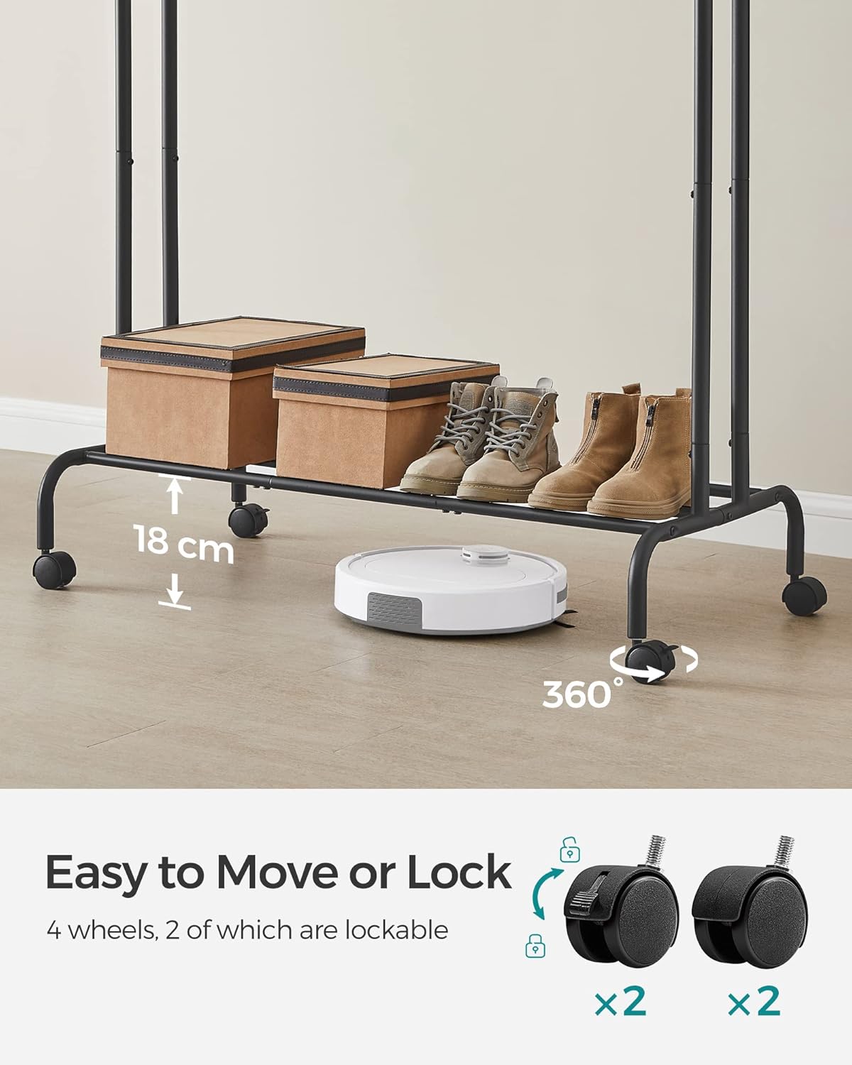 SONGMICS Clothes Rail HSR107B01V1