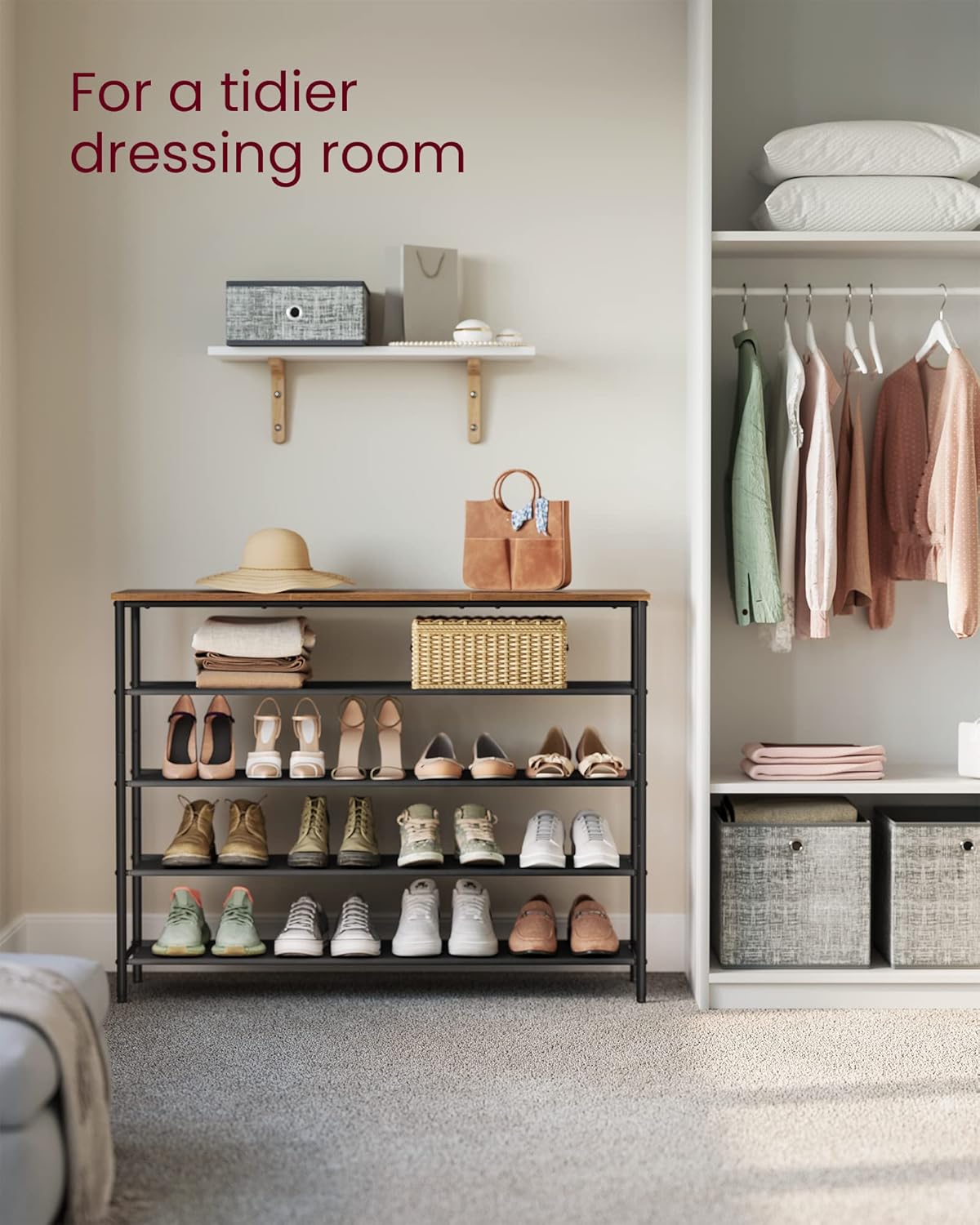 VASAGLE Shoe Rack LBS136B01