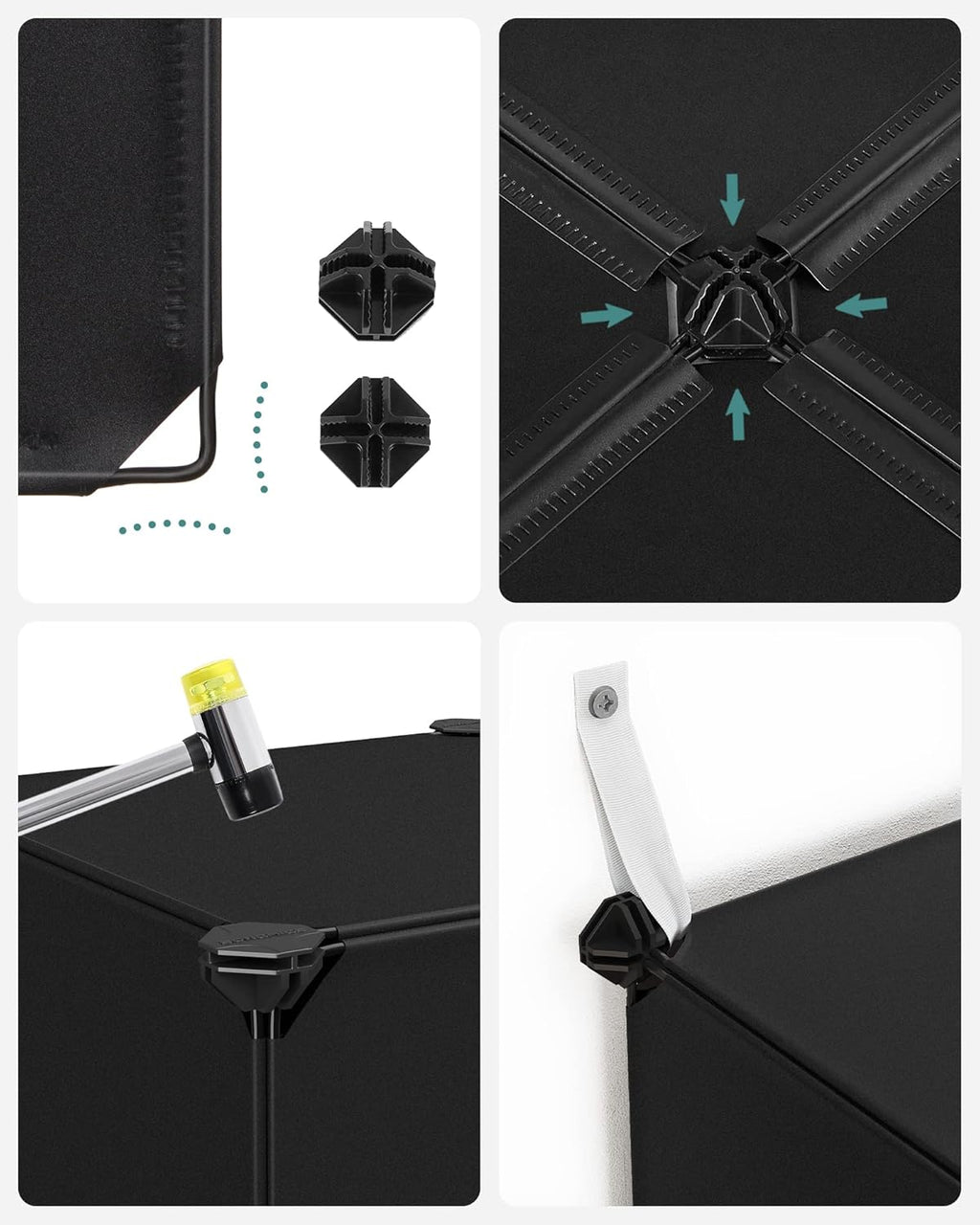 SONGMICS 16-Cube Storage Unit LPC44BK