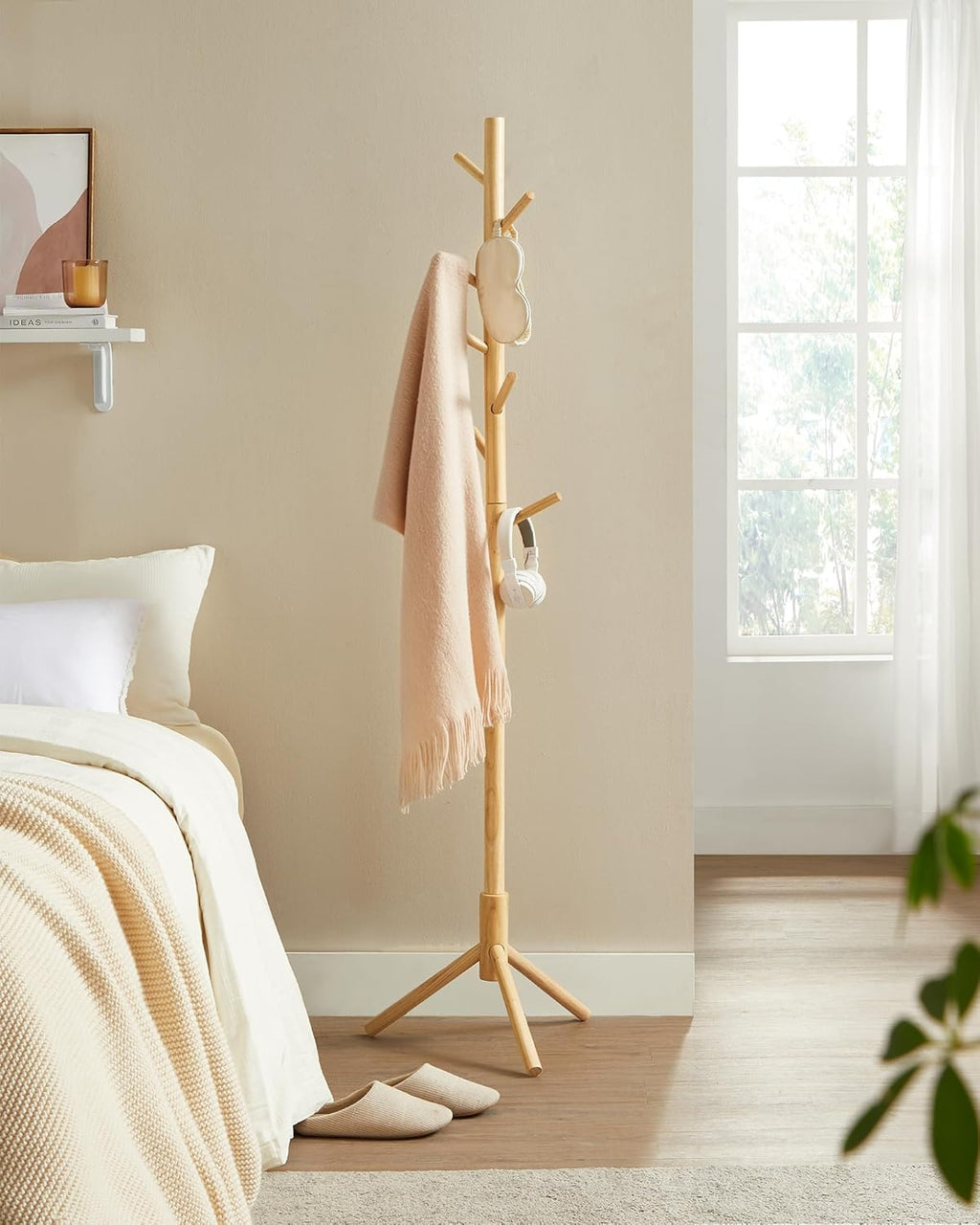 VASAGLE Wooden Coat Stand RCR004N01