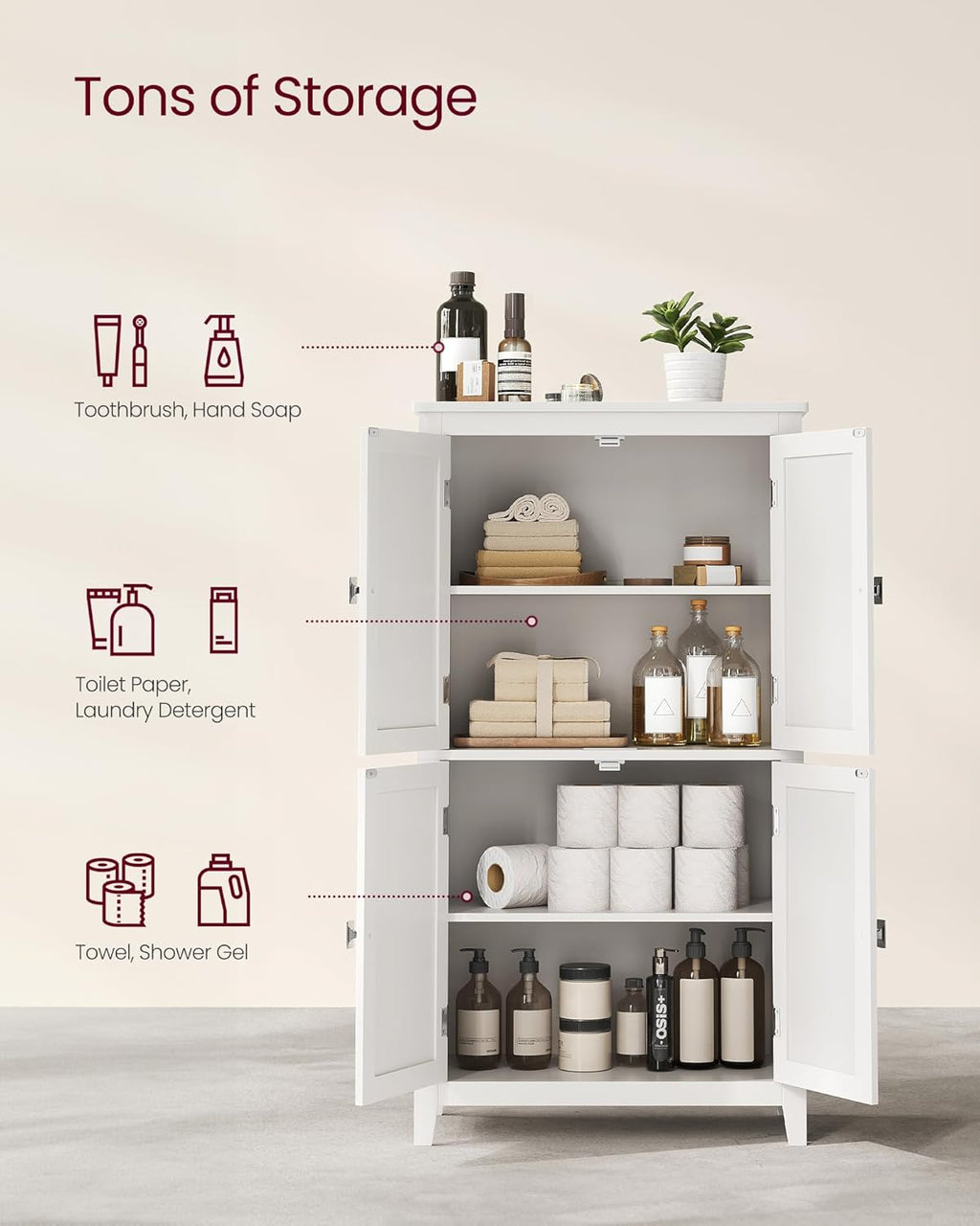 VASAGLE Floor Storage Cabinet