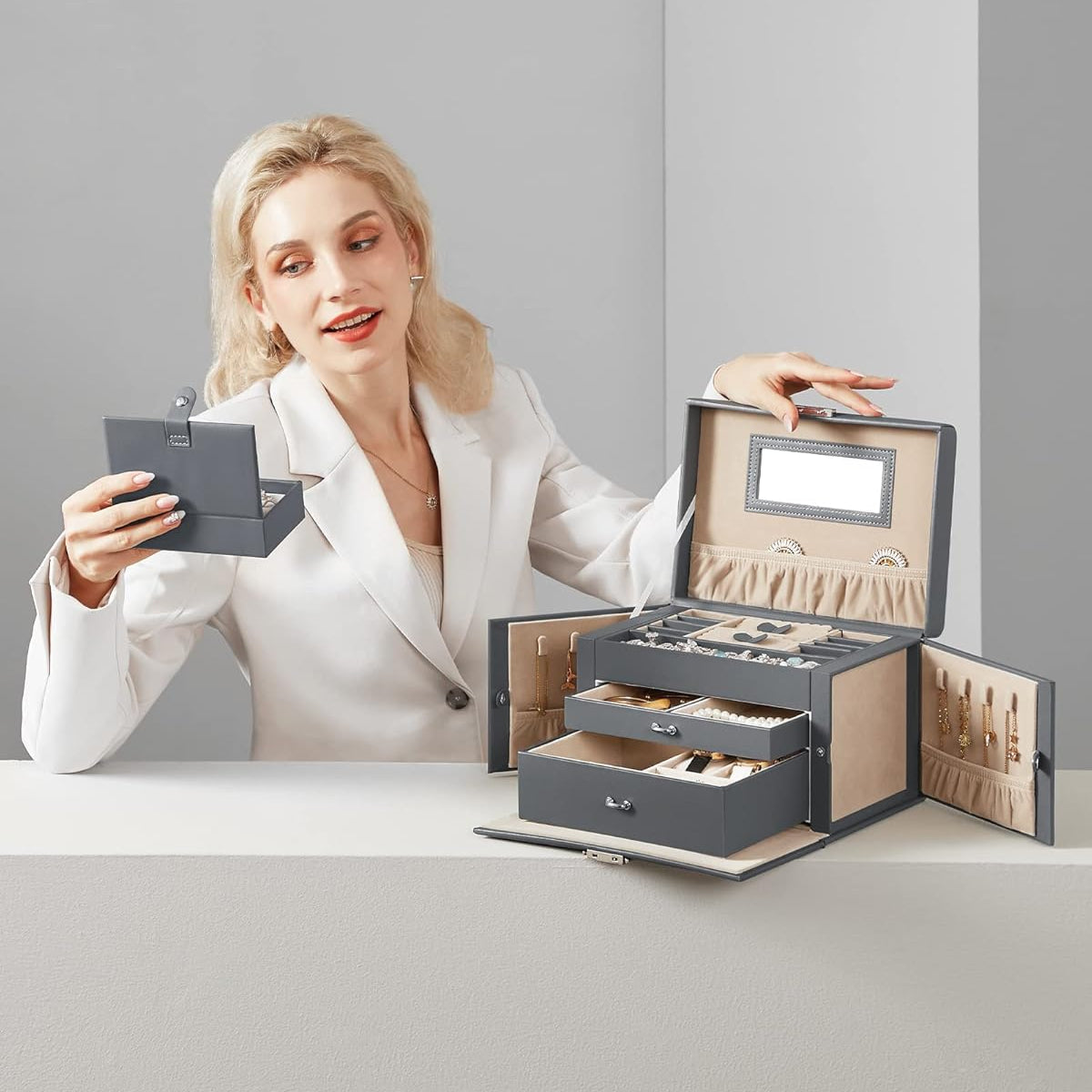 SONGMICS Jewellery Box JBC121G01