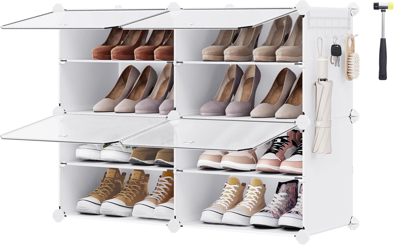 SONGMICS Interlocking Shoe Rack LPC032W01