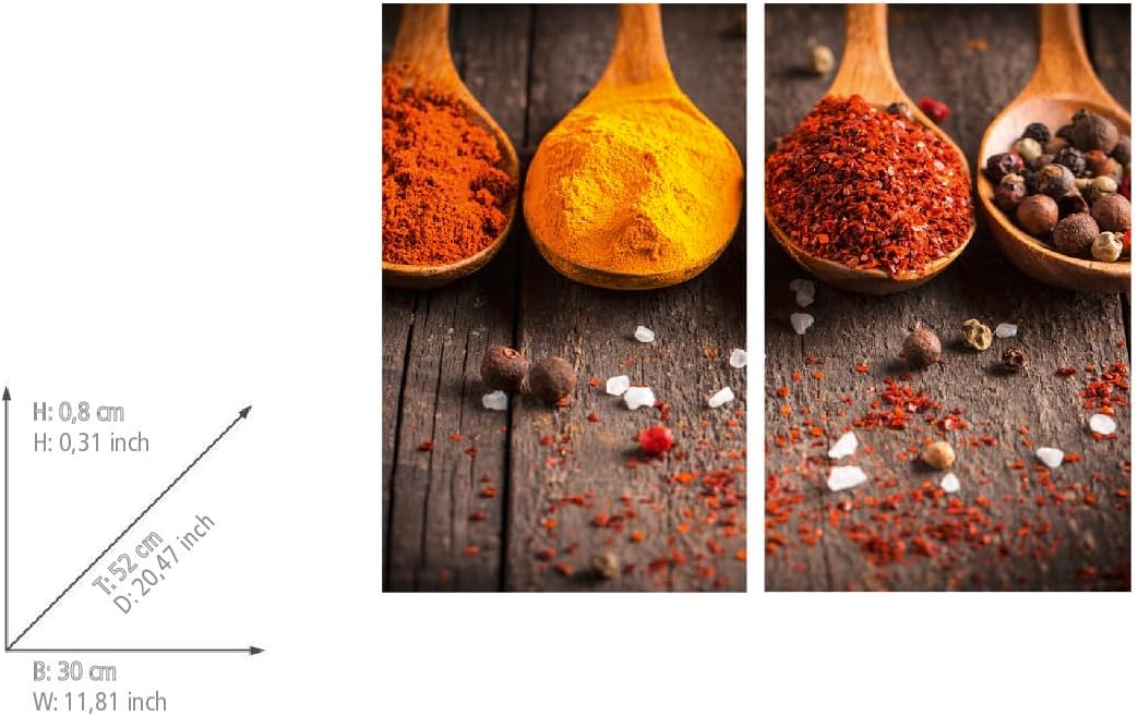 WENKO Set of 2 Glass Hob Protection