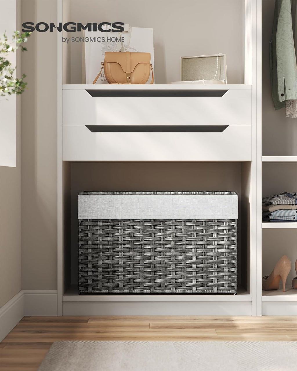 SONGMICS Laundry Basket RST066G01