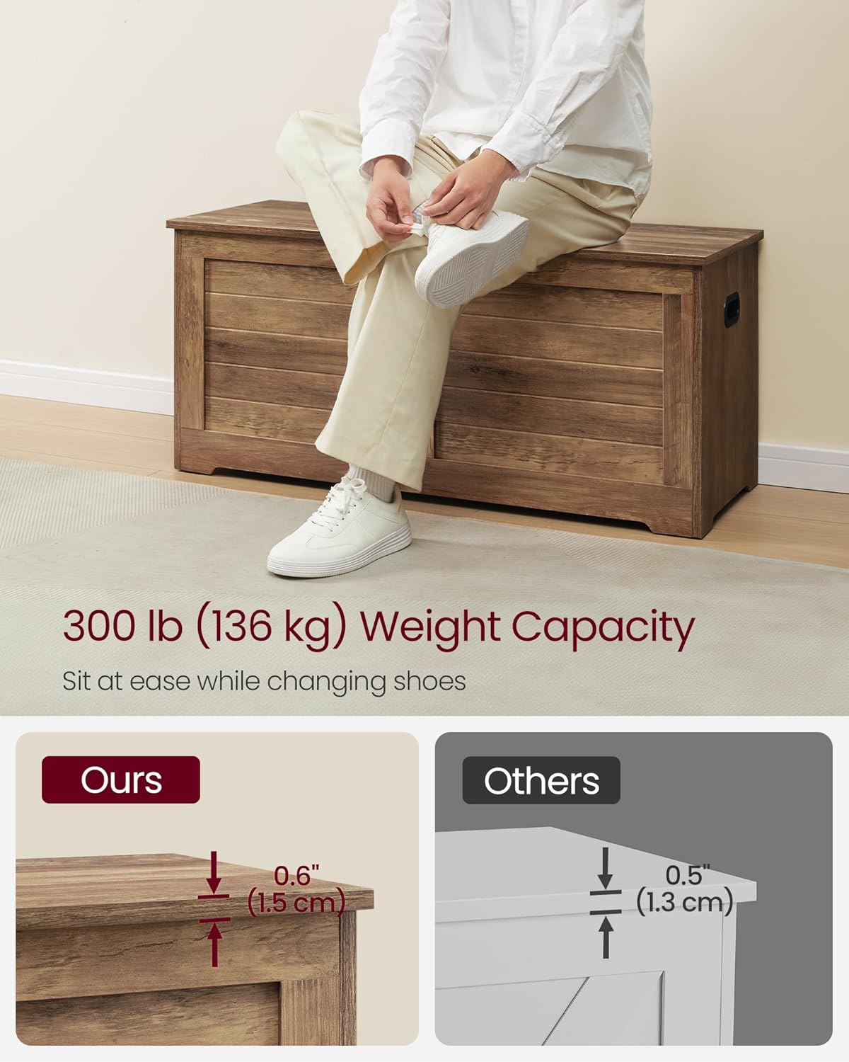 VASAGLE Storage Chest LSB061K01