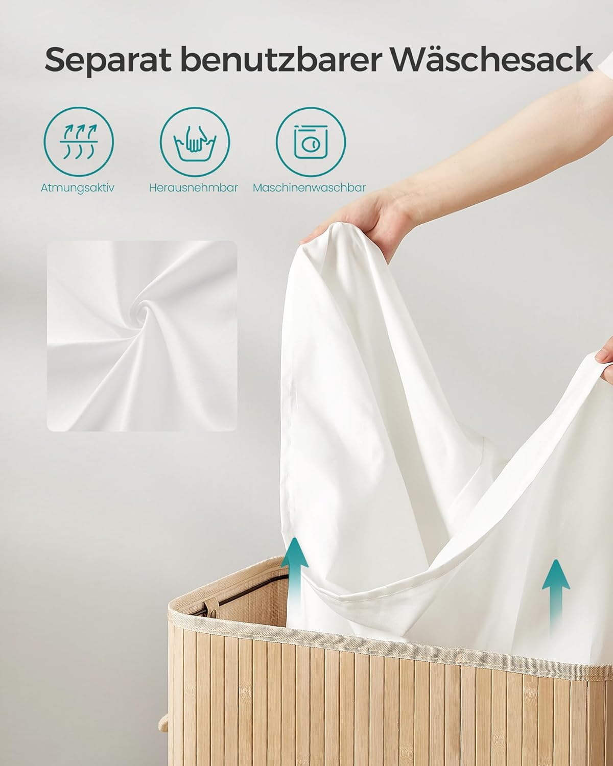 SONGMICS Laundry Basket LCB063N01