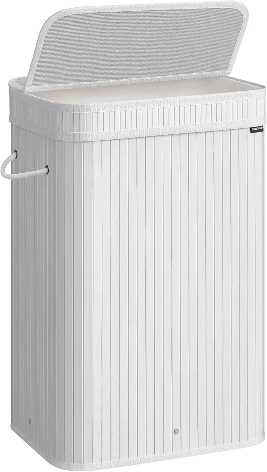 SONGMICS Laundry Hamper with Lid LCB061W01