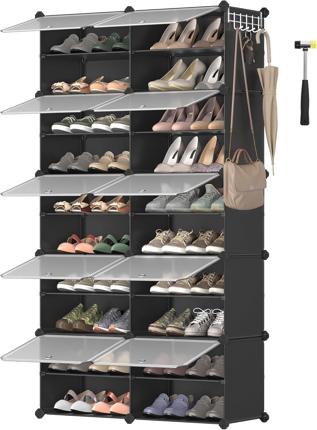 SONGMICS Interlocking Shoe Rack LPC035B01