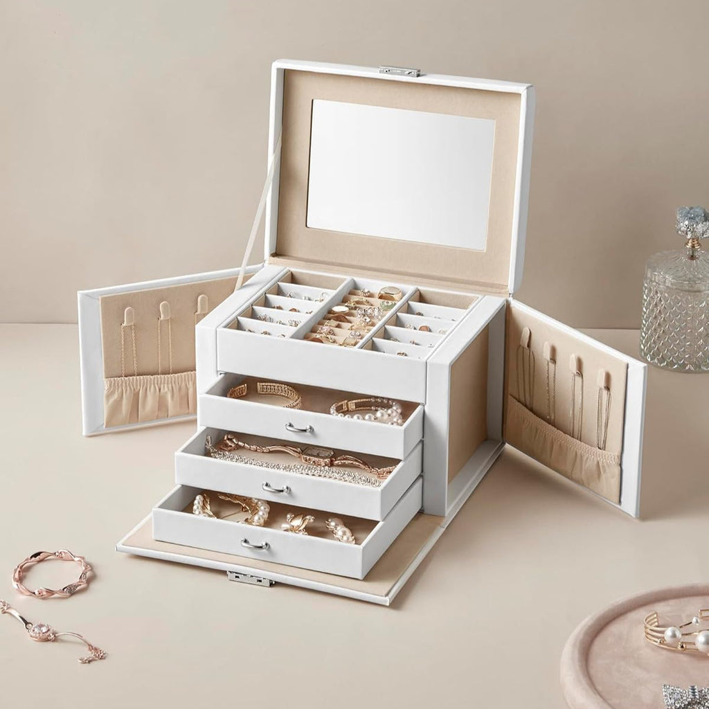 SONGMICS 4-Tier Jewellery Box JBC159W01