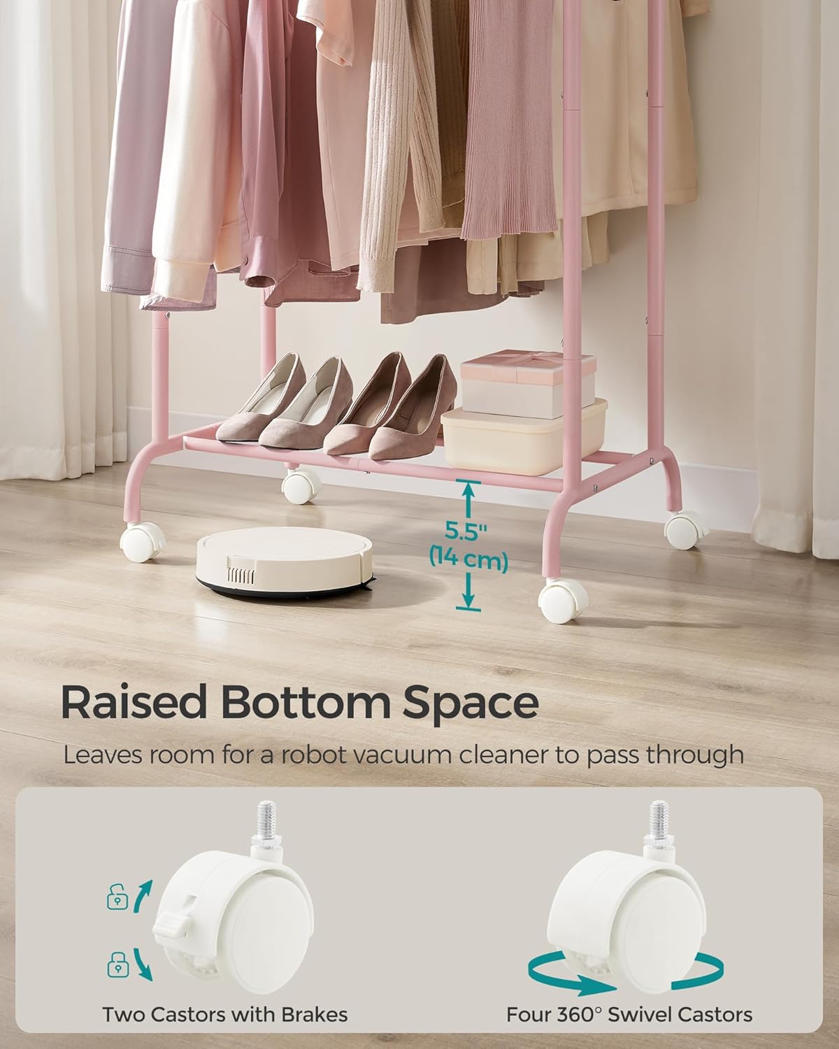 SONGMICS Clothes Rail HSR133R01